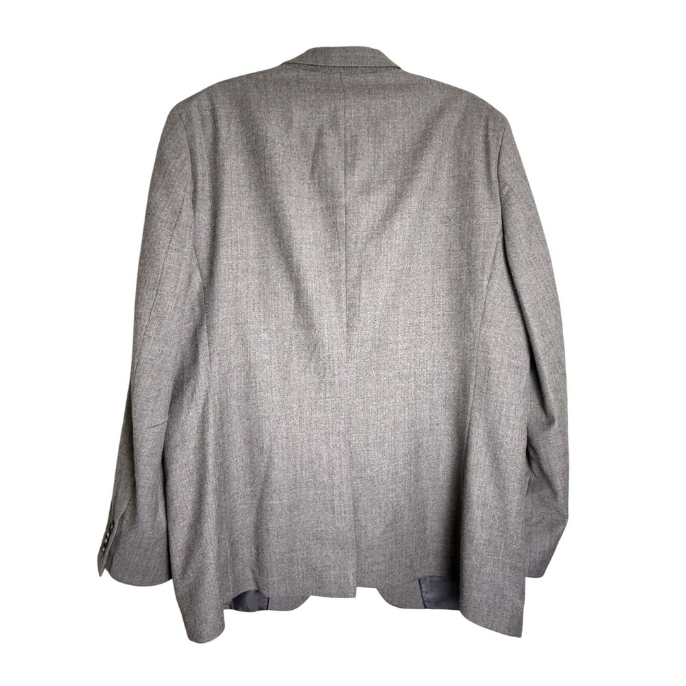 Banana Republic Tailored Slim Wool Sport Coat Jacket Blazer 2 Button Gray 46R - Picture 4 of 6